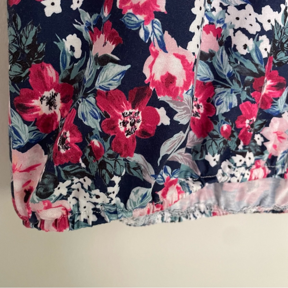 ZAVANNA Floral Women's Top Blue Red Pink White Spring Summer, Large - Picture 6 of 15